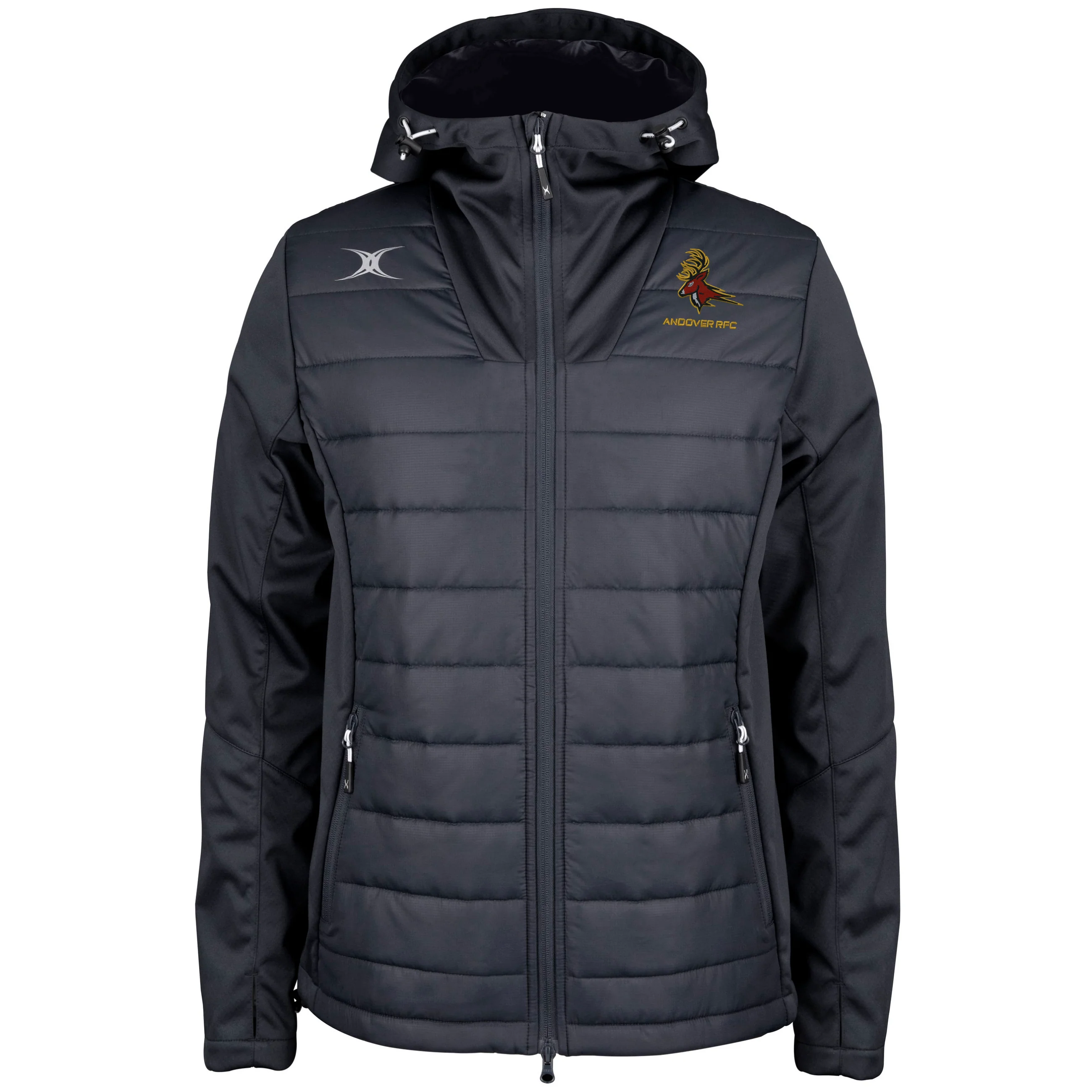 Andover RFC Senior's Black Pro Active Full Zip Jacket