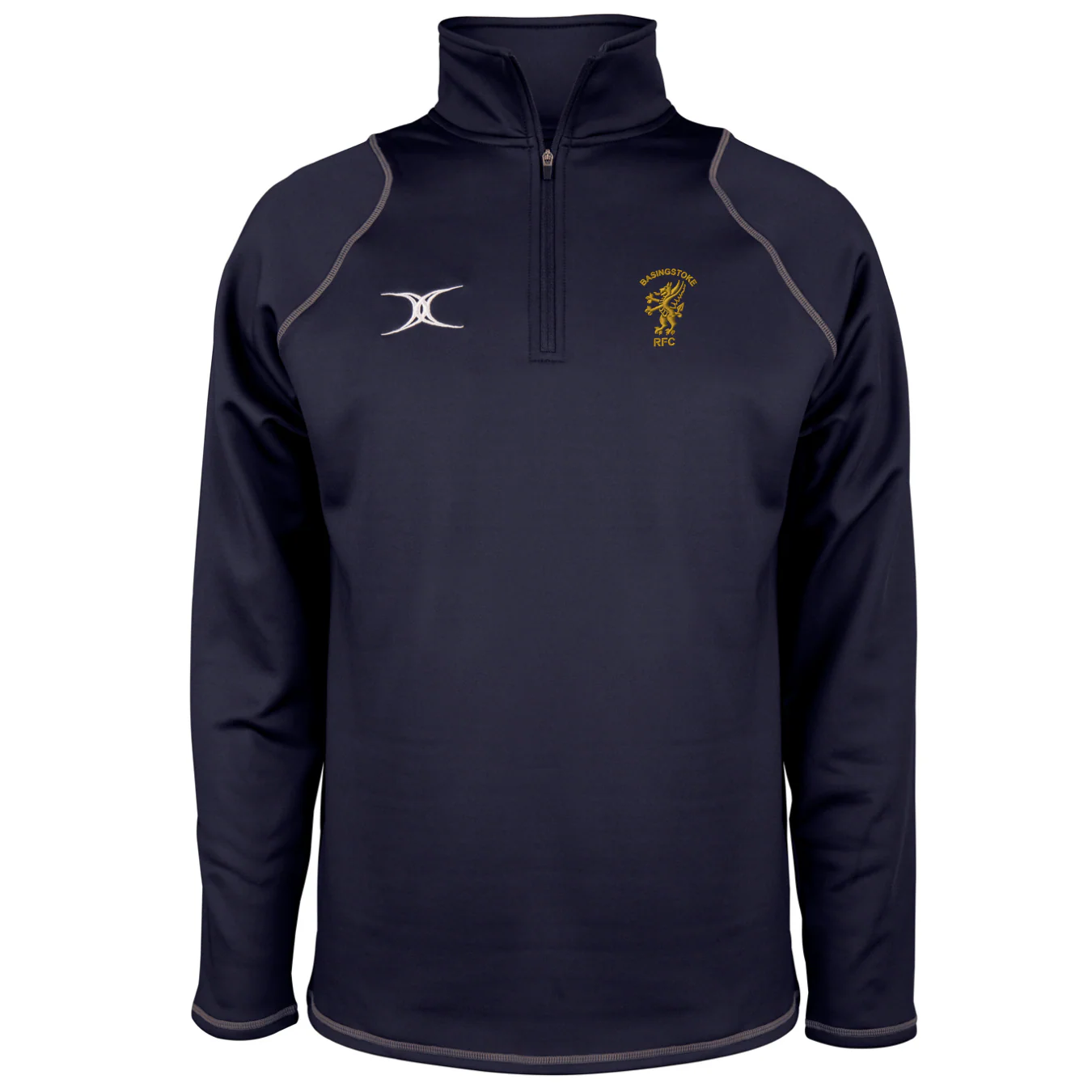 Basingstoke RFC Senior's Dark Navy Quest Mens 1/4 Zip Fleece