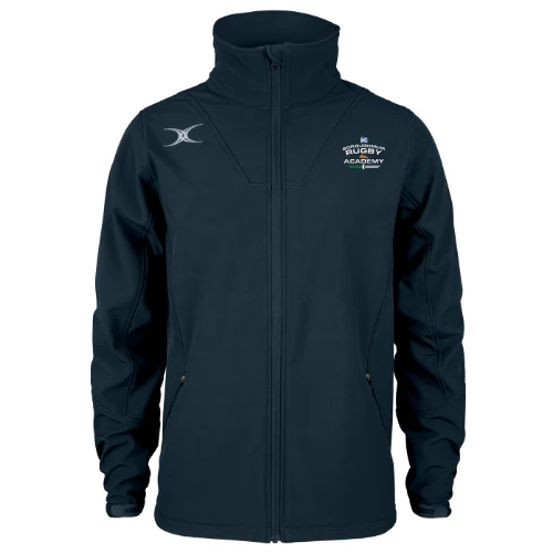 Boroughmuir RFC Adult's Dark Navy Pro Soft Shell Full Zip Jacket - Image 2