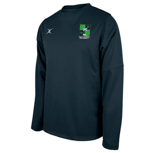 Boroughmuir RFC Adult's Dark Navy Pro Tech Warm Up Top-Senior