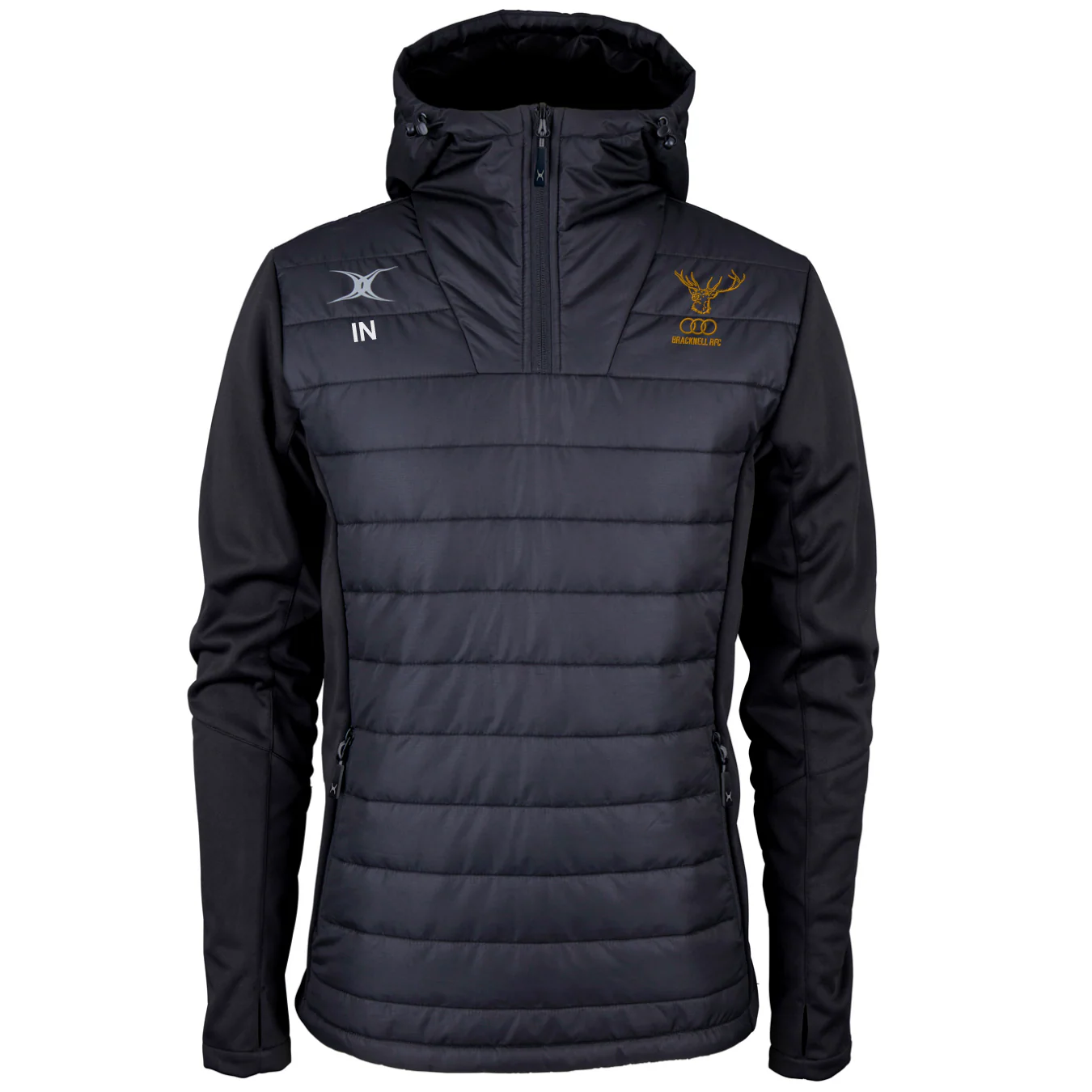 Bracknell RFC Senior's Black Pro Active Quater Zip Jacket - Image 3