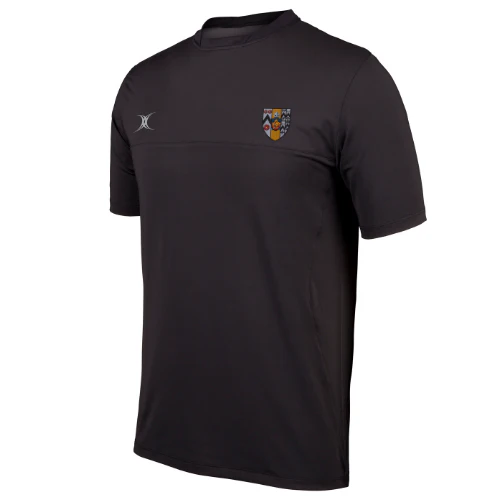 Brasenose College Adult's Black Pro Tee