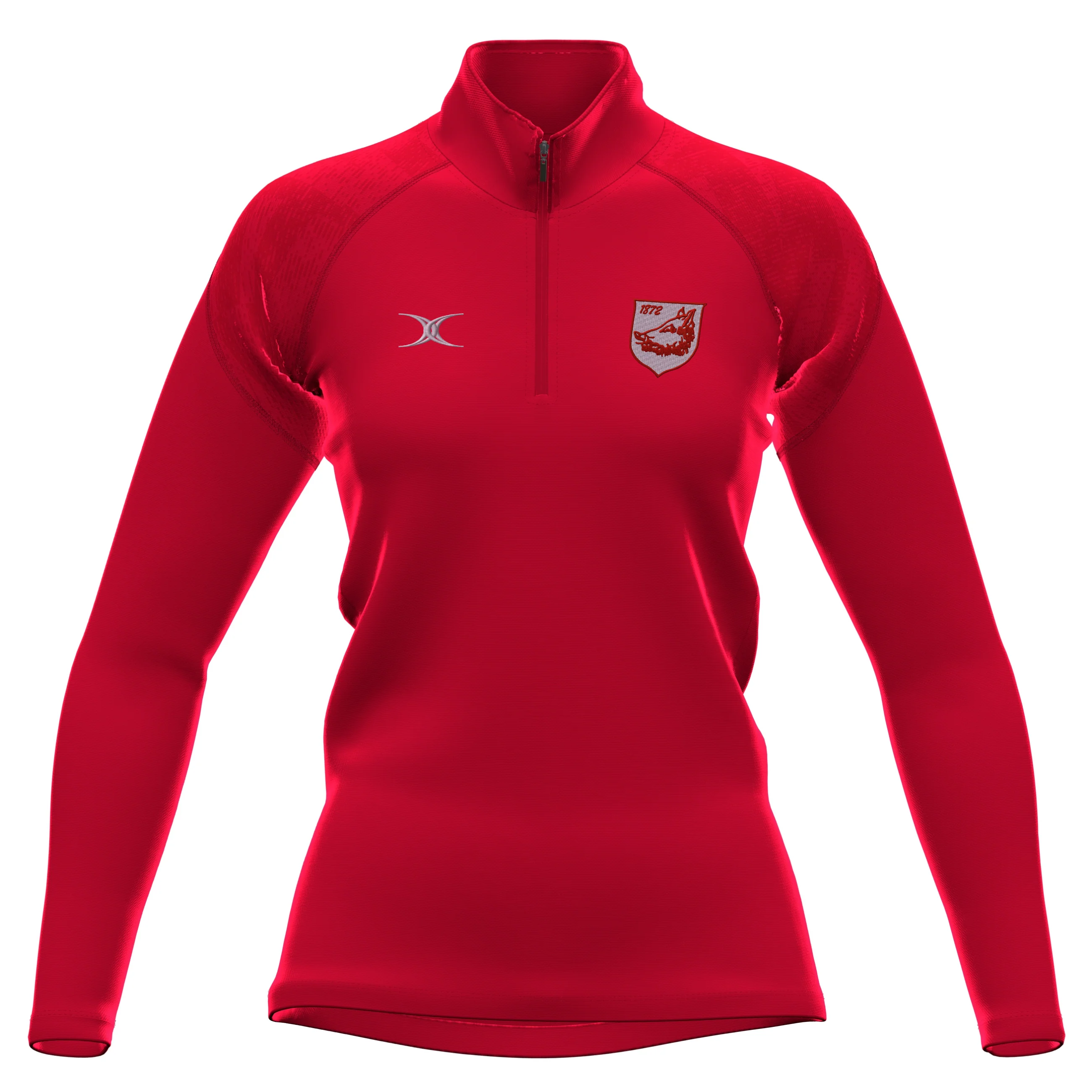 Bromsgrove RFC Women's Red GTS 1/4 Zip Fleece