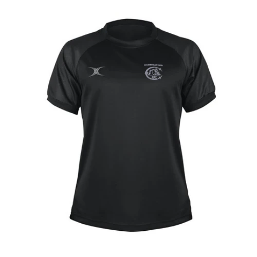 Cumbernauld RFC Senior's Black Evo S/S Tee Shirt