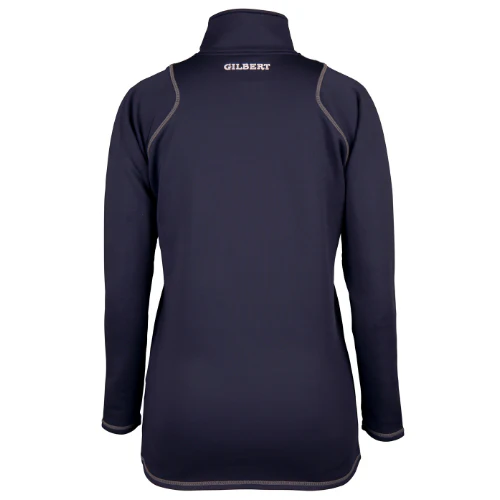 Dallaglio Rugby Works Women's Dark Navy Quest Ladies 1/4 Zip Fleece - Image 2