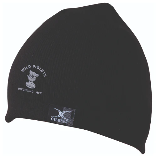 Ditchling RFC 's Piglets Black Beanie Hat