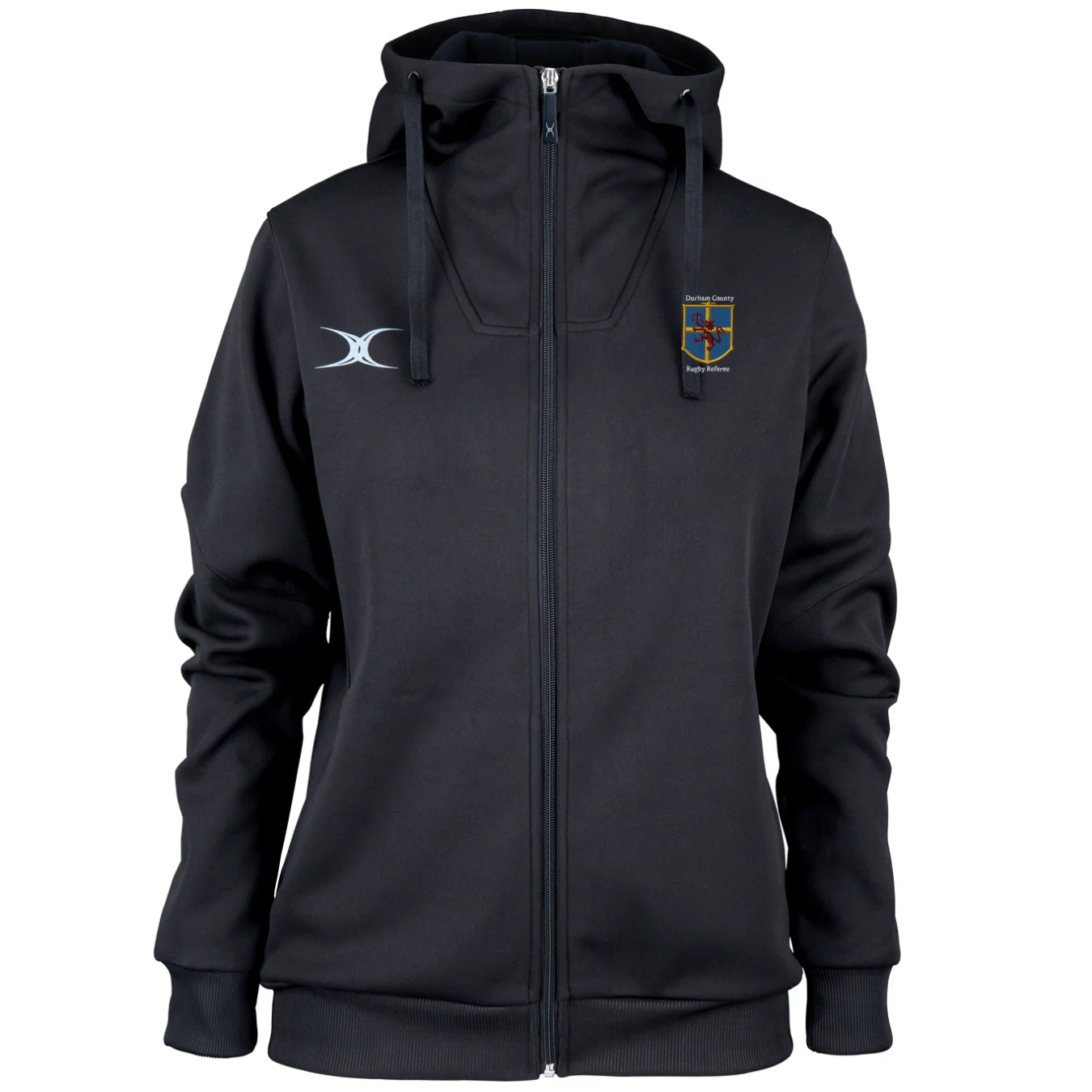 Durham County Rugby Referee Women's Black Pro Ladies Hoody