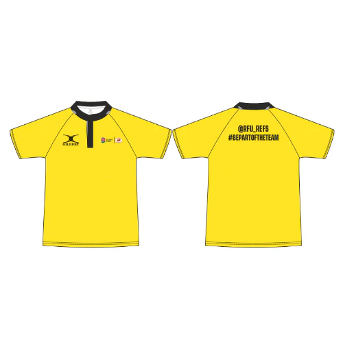England Rugby Match Officials Women's Yellow Standard Mandarin Collar Shirt