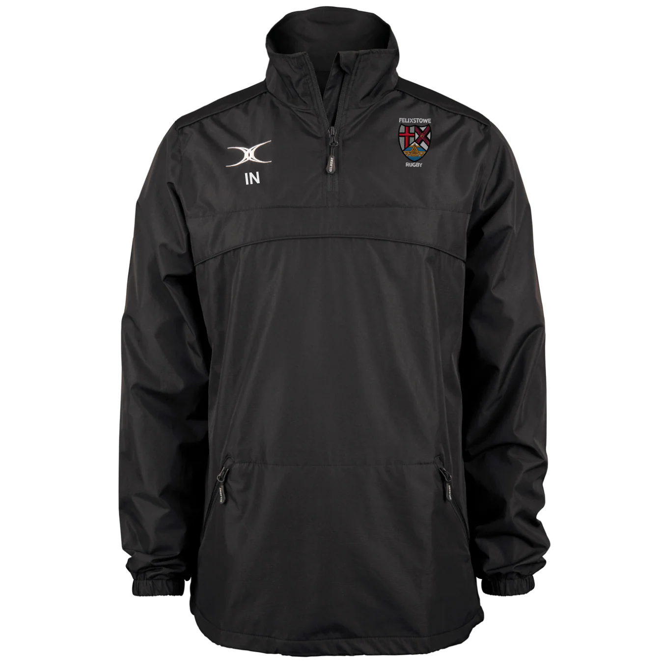 Felixstowe RFC Senior's Black Photon 1-4 Zip Jacket
