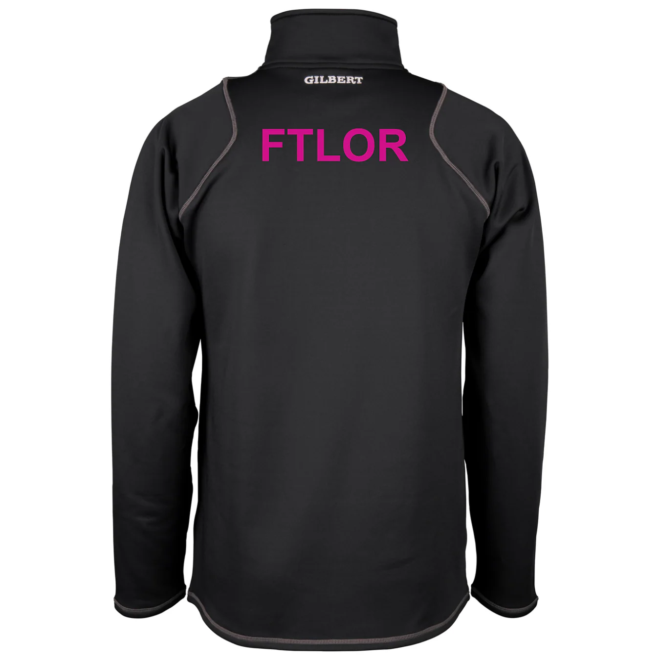 For The Love Of Rugby Junior's Black Quest Mens 1/4 Zip Fleece - Image 2