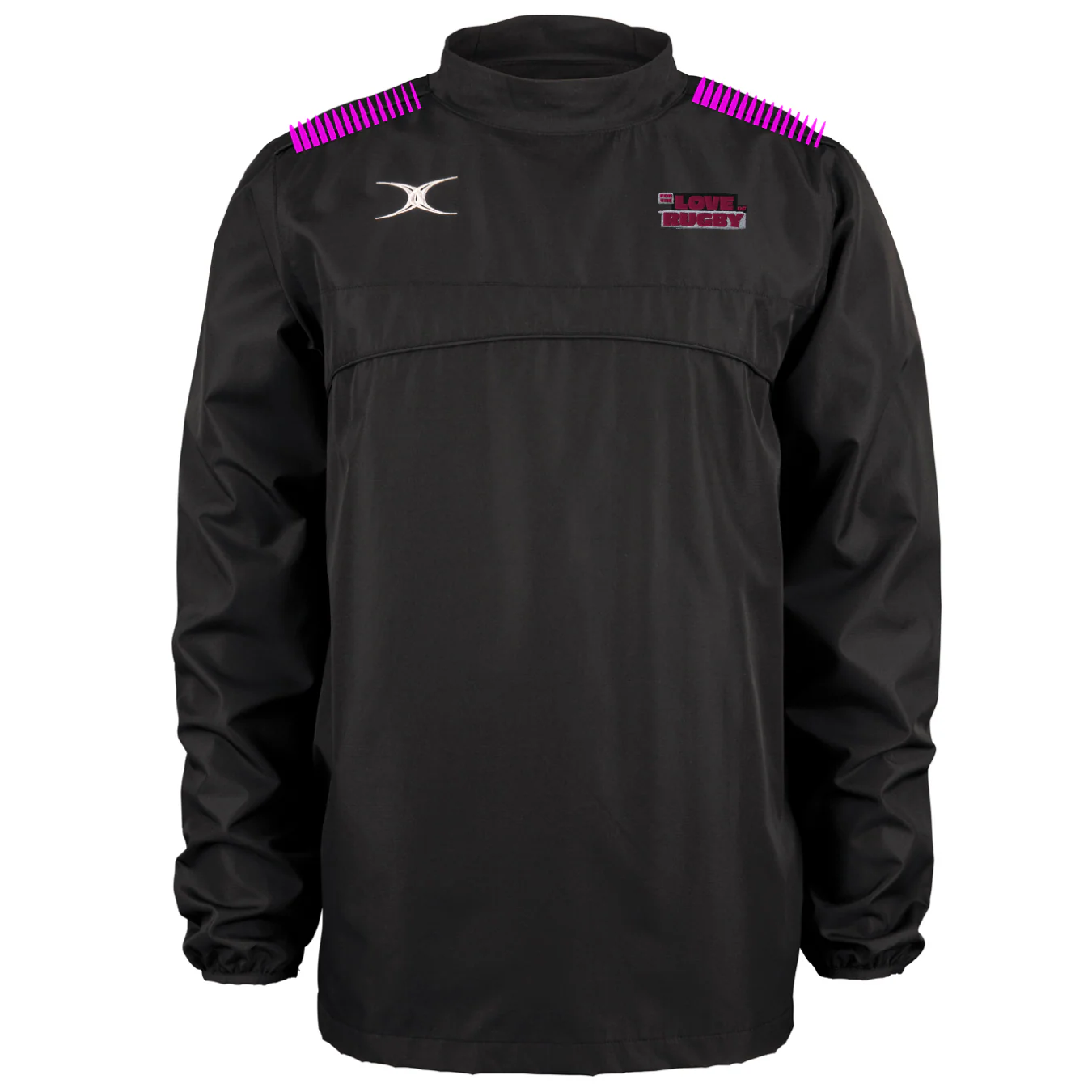 For The Love Of Rugby Senior's Black Photon Mens Warm Up Jacket