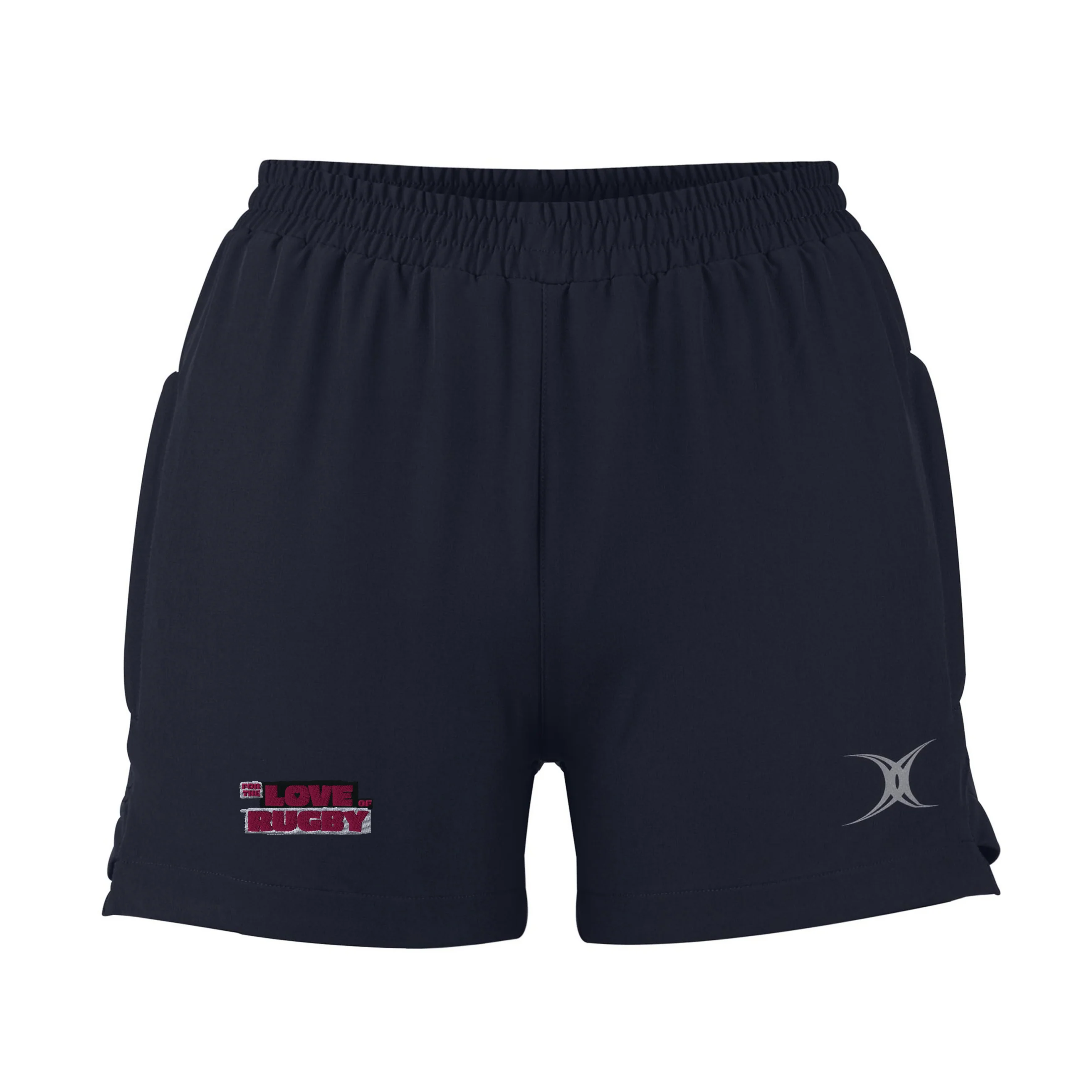 For The Love Of Rugby Women's Black Evo Shorts