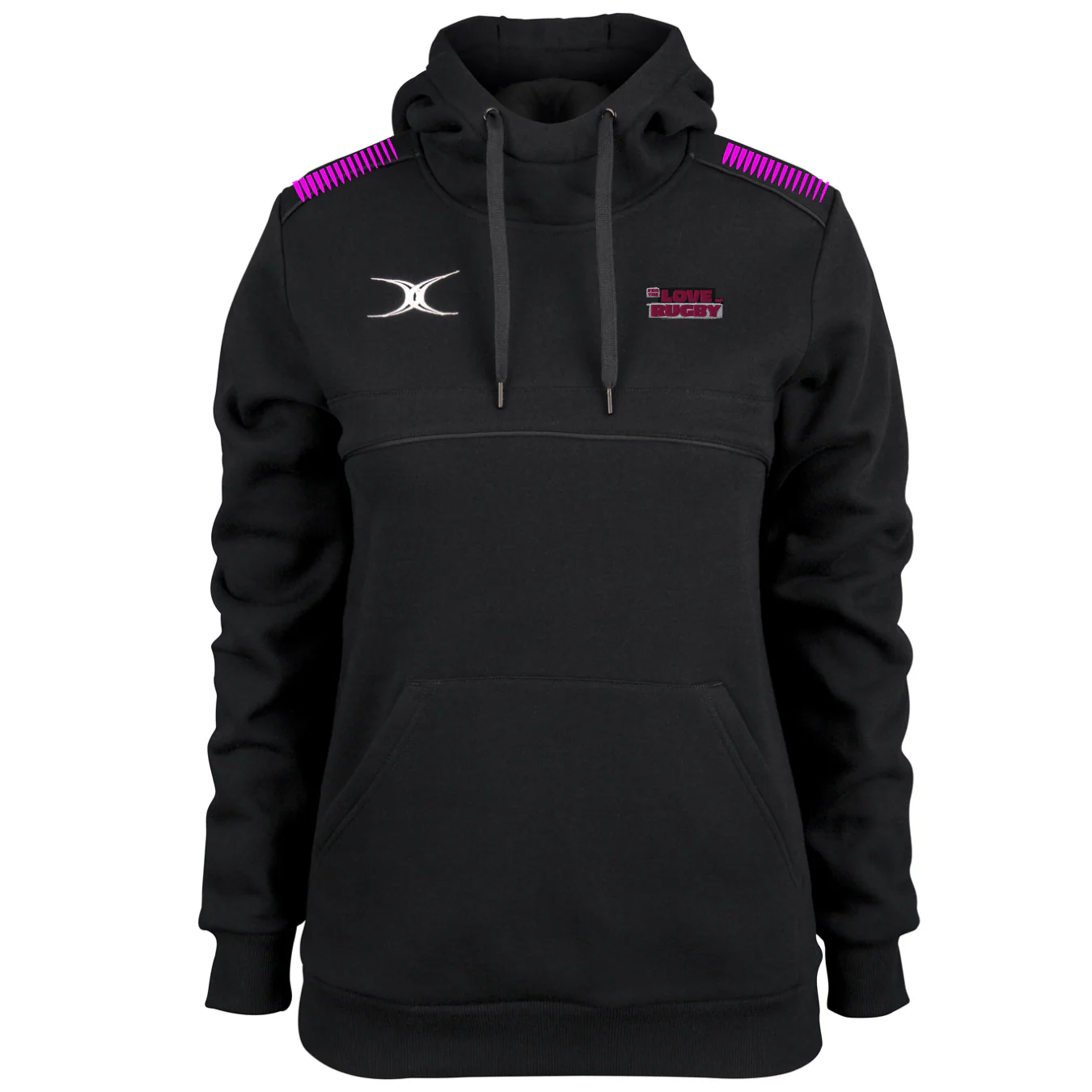 For The Love Of Rugby Women's Black Photon Ladies Hoodie