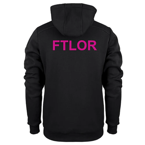 For The Love Of Rugby Women's Black Photon Ladies Hoodie - Image 2