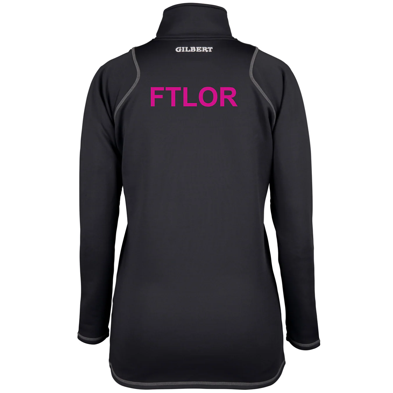 For The Love Of Rugby Women's Black Quest Ladies 1/4 Zip Fleece - Image 2