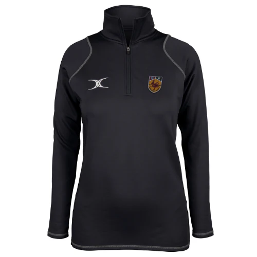 Harrogate RUFC Ladies Black Quest 1/4 Zip Fleece