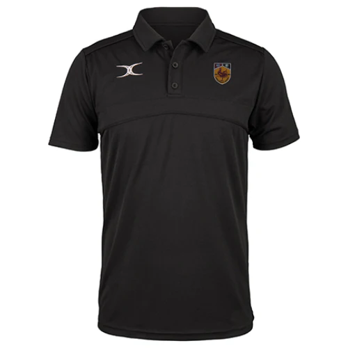 Harrogate RUFC Child's Black Photon II S/S Polo Shirt
