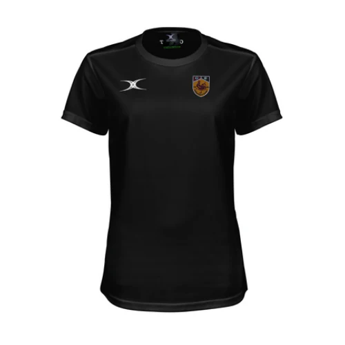 Harrogate RUFC Ladies Black Photon II Short Sleeve T-Shirt