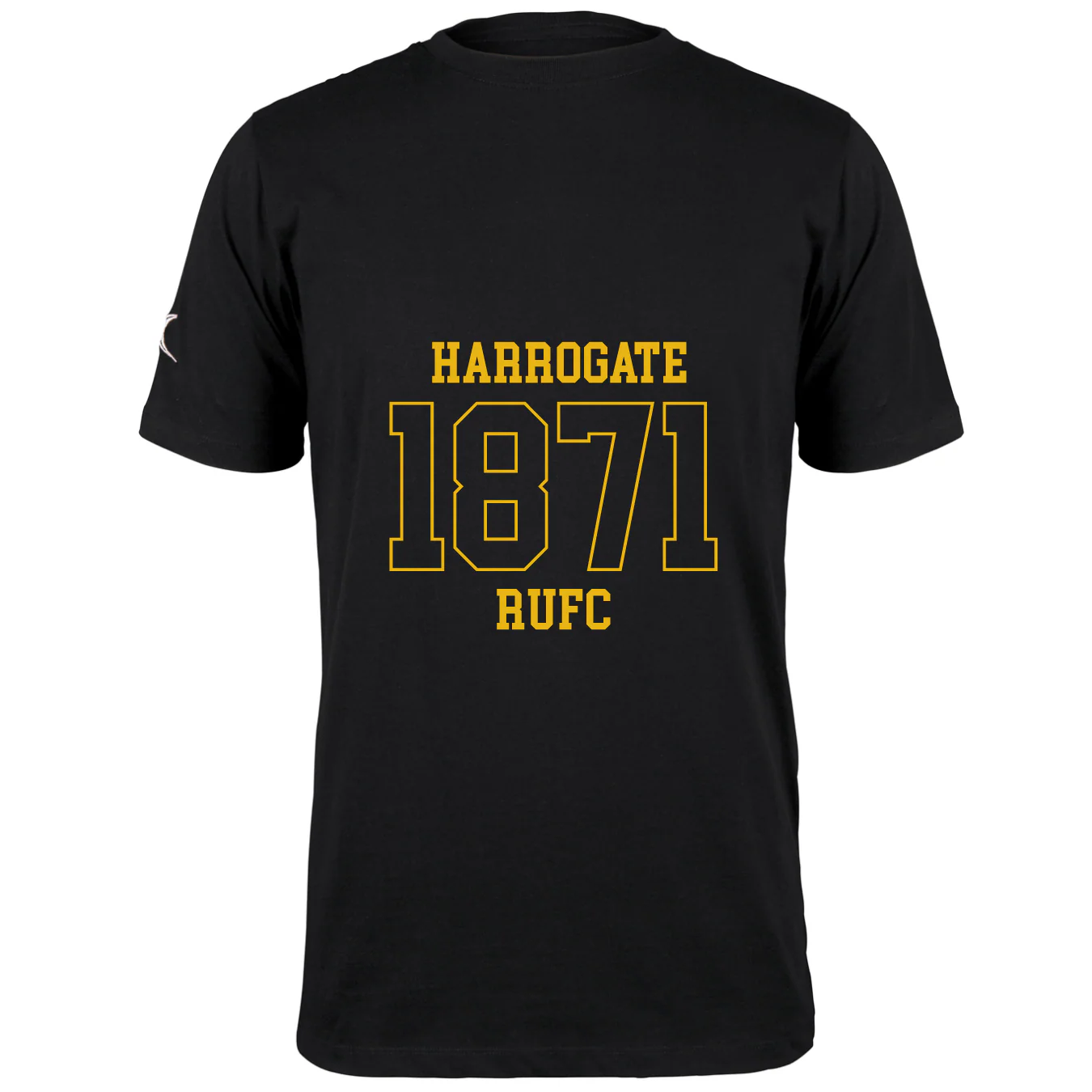 Harrogate RUFC Senior's Black Quest Mens Tee