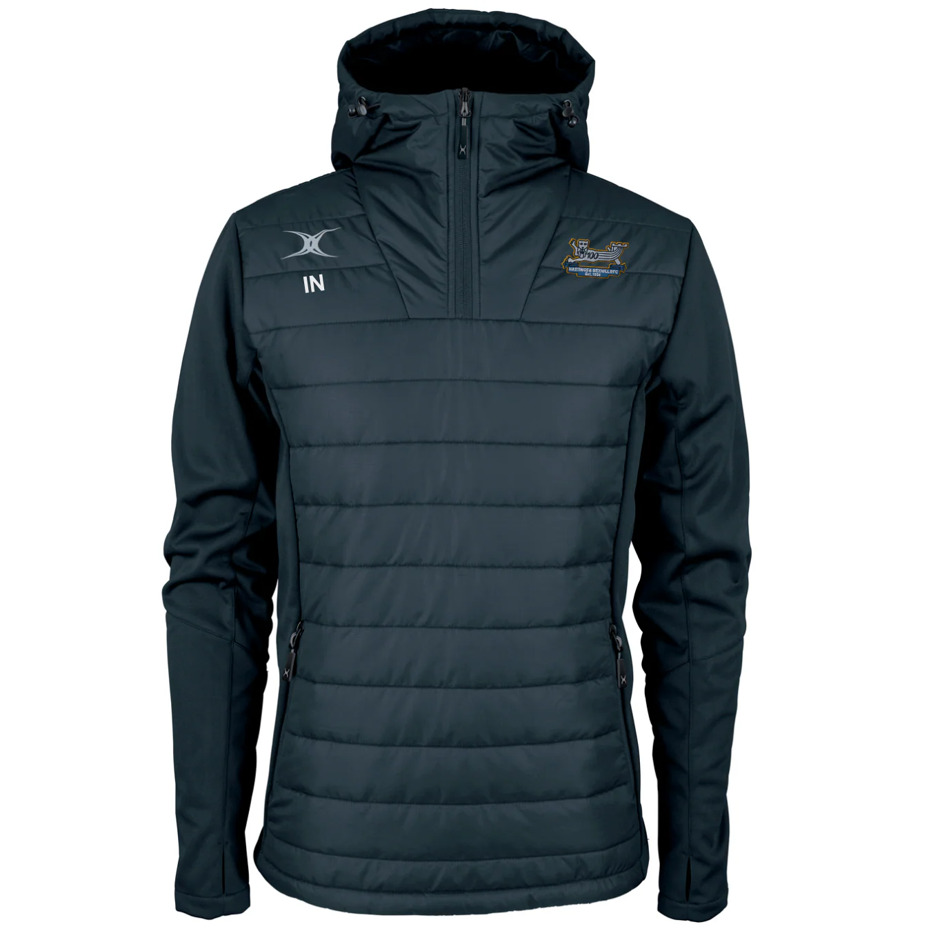 Hastings & Bexhill RFC Adult's Dark Navy Pro Active Quater Zip Jacket