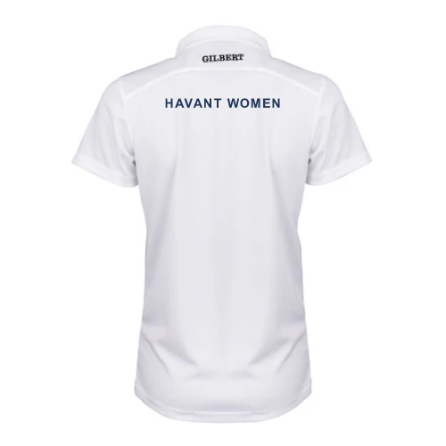 Havant Rugby Football Club Ltd Women's White Photon II S/S Polo Shirt - Image 2