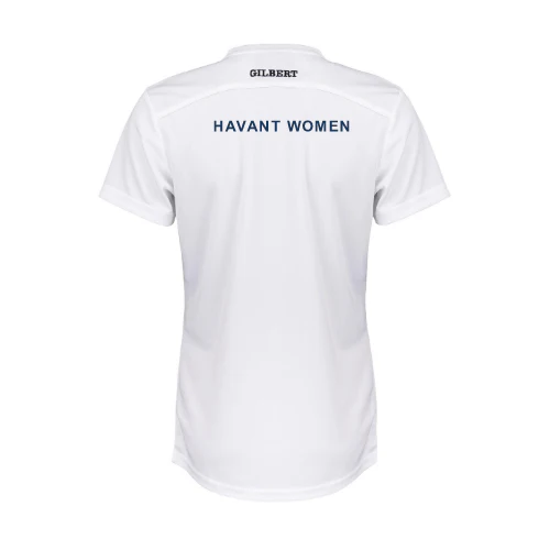 Havant Rugby Football Club Ltd Women's White Photon II Short Sleeve Tee - Image 2