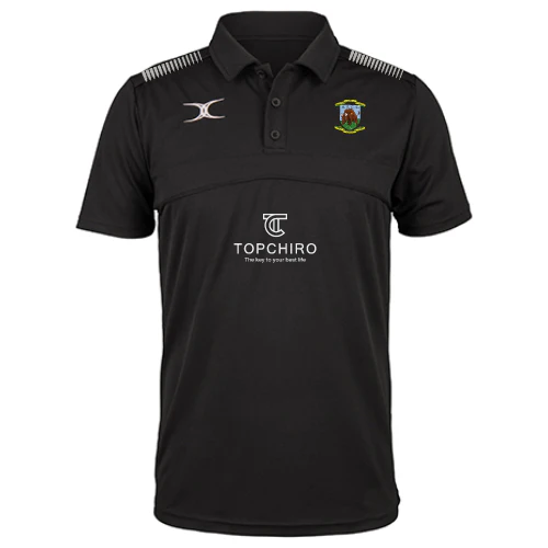Health Sciences University RFC Senior's Black Photon II S/S Polo Shirt