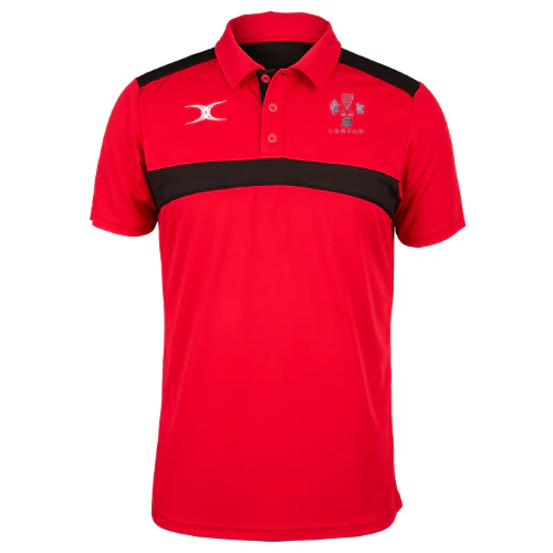 London Society Rugby Union Referees Child's Red / Black Photon Polo Red/Black