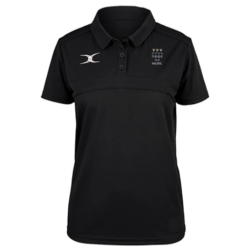 Magdalen College Rugby Adult's Black Photon II S/S Polo Shirt-Senior