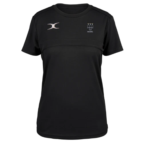 Magdalen College Rugby Adult's Black Photon II Short Sleeve T-Shirt-Senior