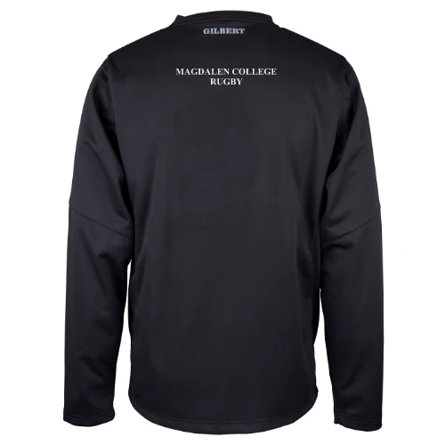 Magdalen College Rugby Adult's Black Pro Warm Up Top - Image 2