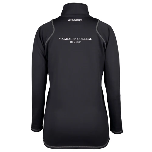 Magdalen College Rugby Adult's Black Quest Ladies 1/4 Zip Fleece - Image 2