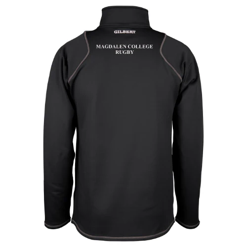 Magdalen College Rugby Adult's Black Quest Mens 1/4 Zip Fleece - Image 2