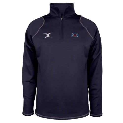 Murrayfield Wanderers FC Adult's Dark Navy Quest Mens 1/4 Zip Fleece