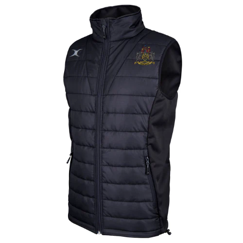 Newcastle Staffs RUFC Adult's Black Pro Mens Body Warmer