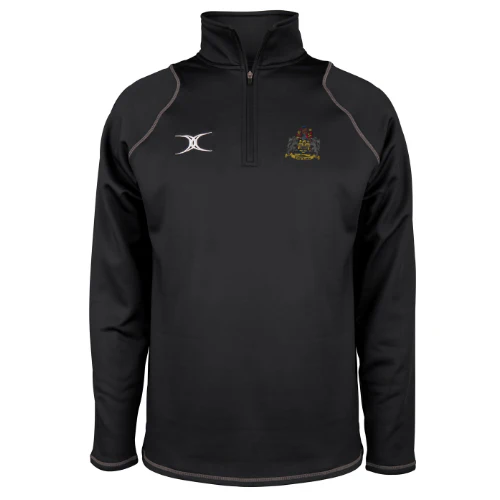 Newcastle Staffs RUFC Adult's Black Quest Mens 1/4 Zip Fleece