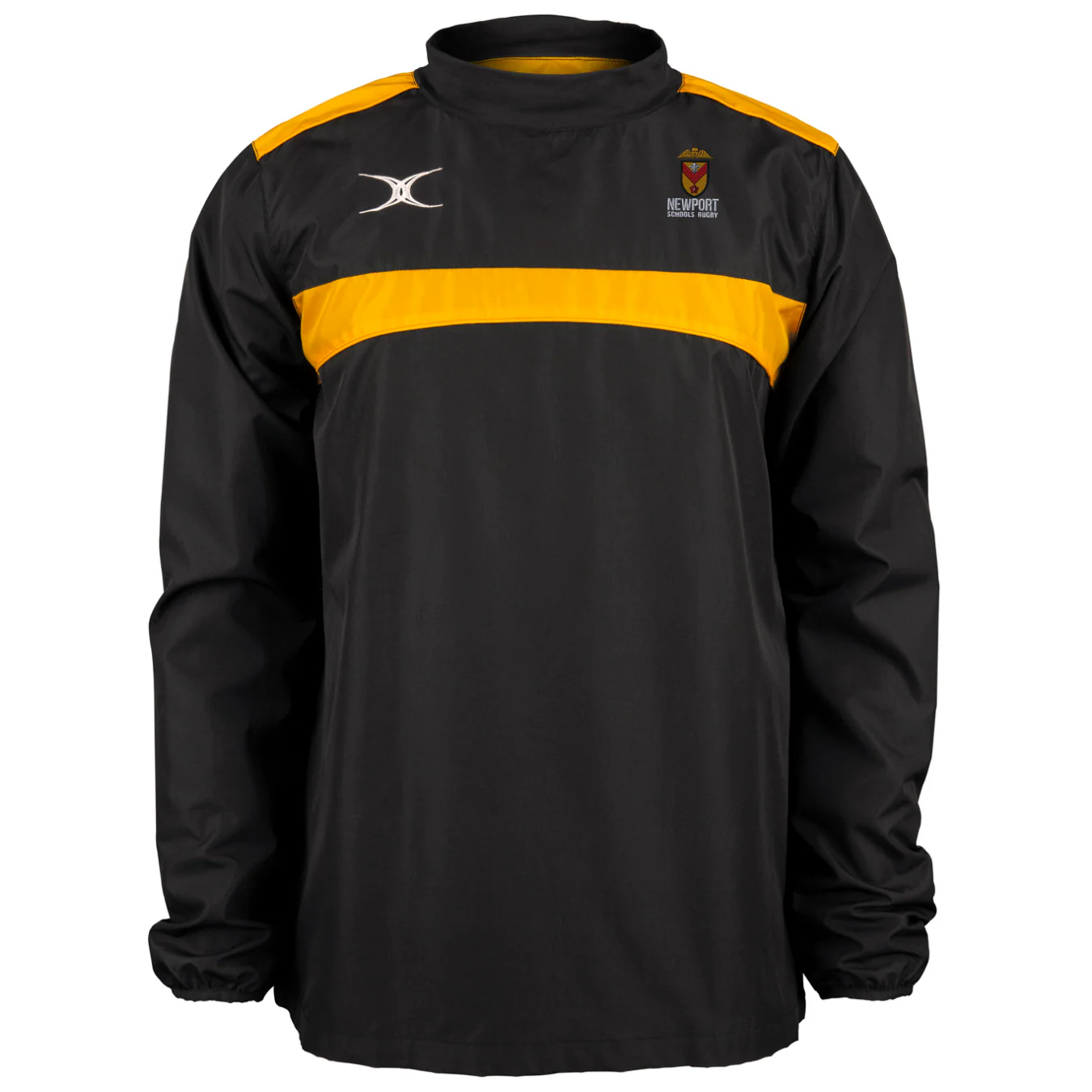 Newport Schools Rugby Senior's Black / Gold Photon Mens Warm Up Jacket
