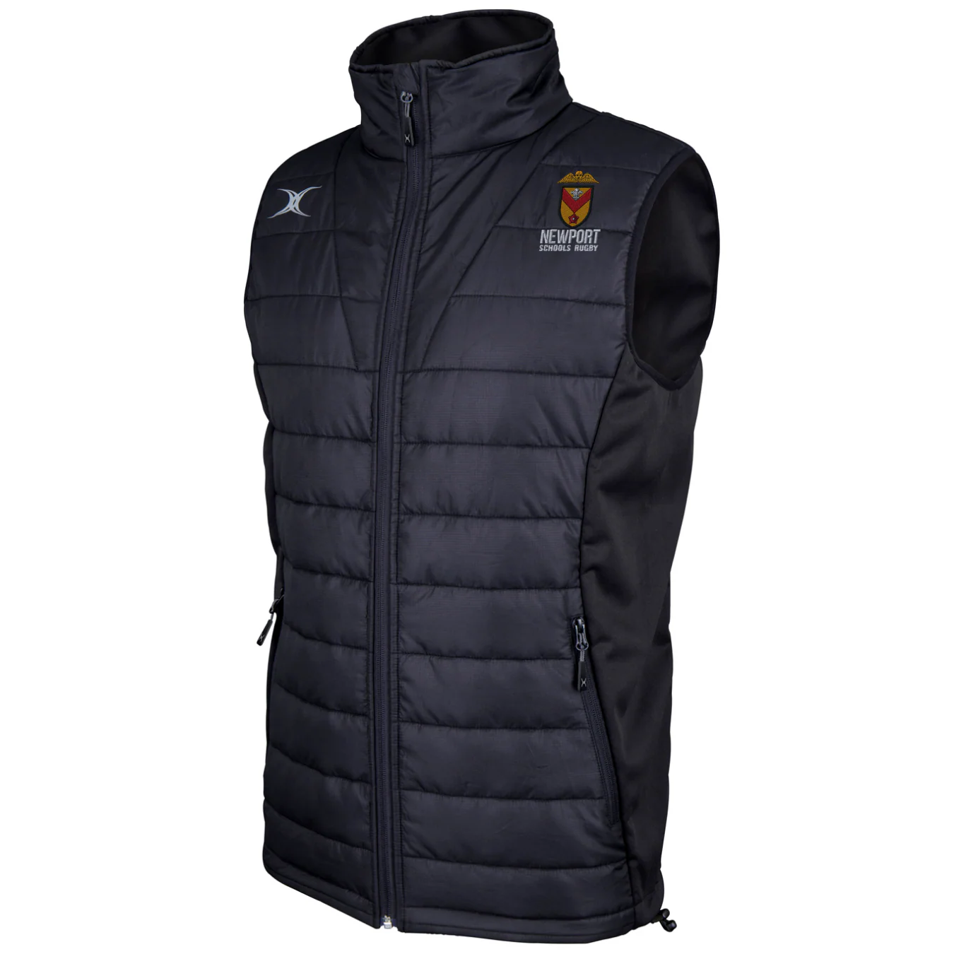 Newport Schools Rugby Senior's Black Pro Mens Body Warmer