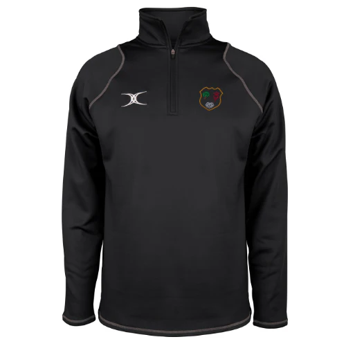 NLD Rugby Union Referees Society Juniors Black Quest 1/4 Zip Fleece