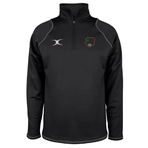 NLD Rugby Union Referees Society Mens Black Quest 1/4 Zip Fleece