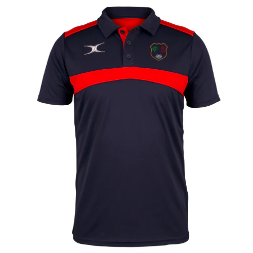 NLD Rugby Union Referees Society Mens Dark Navy / Red Photon Polo