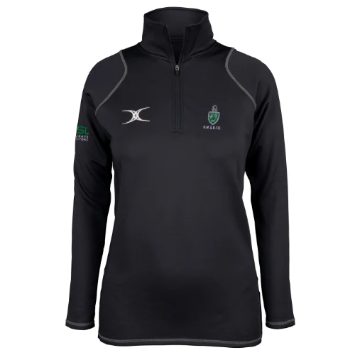 North Midlands Rugby Referees Adult's Black Quest Ladies 1/4 Zip Fleece