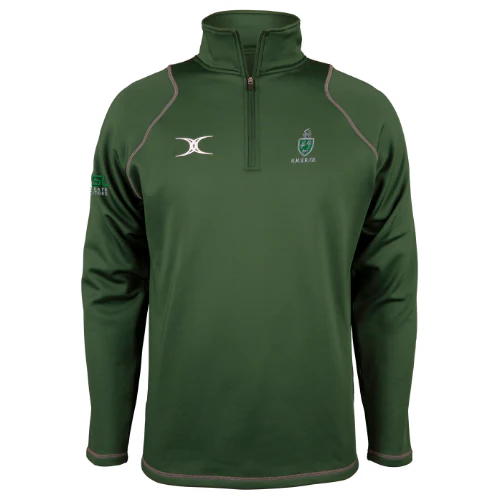North Midlands Rugby Referees Child's Green Quest 1/4 Zip Fleece