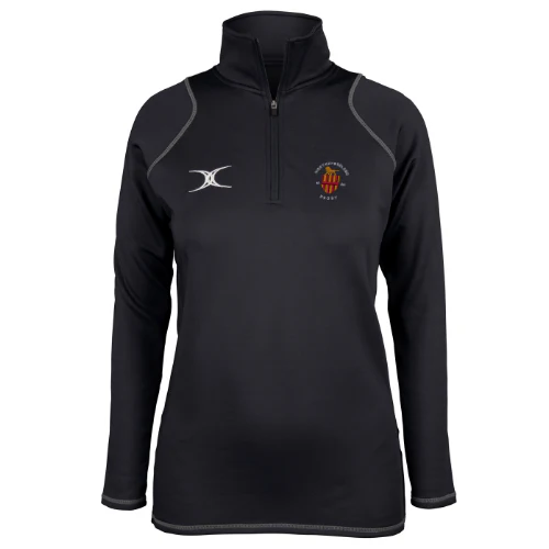 Northumberland RFU Women's Black Quest 1/4 Zip Fleece