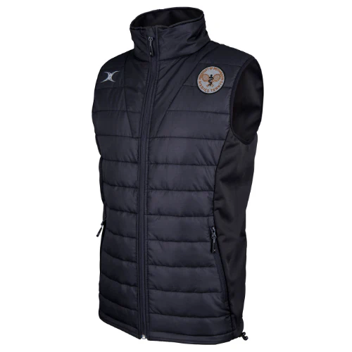 Nottingham Medics Tennis Senior's Black Pro Mens Body Warmer