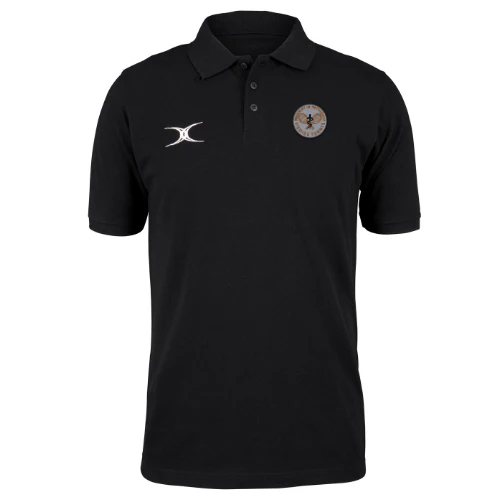 Nottingham Medics Tennis Senior's Black Quest Mens Polo