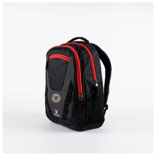 Nottingham Medics Tennis Senior's Black / Red Club V4 Rucksack