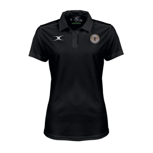 Nottingham Medics Tennis Women's Black Photon II S/S Polo Shirt