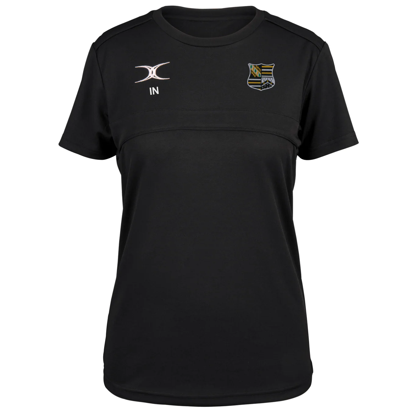Oadby Wyggestonians RFC Women's Black Photon II Short Sleeve T-Shirt