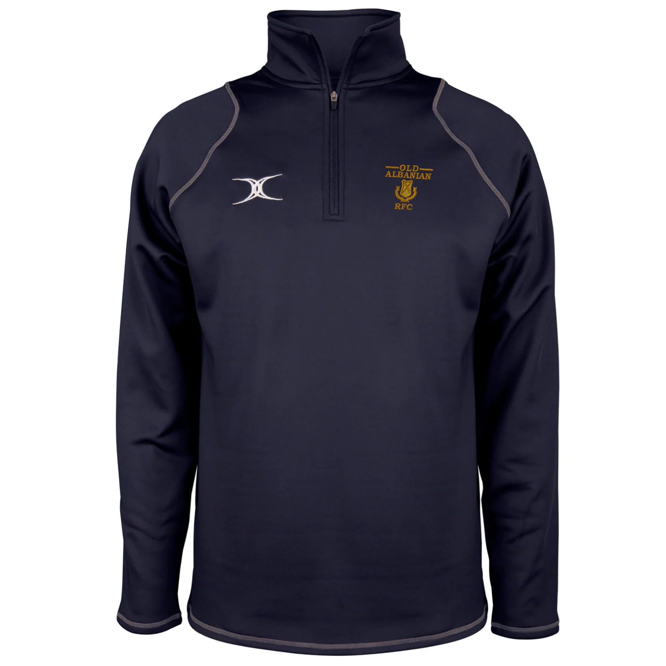 Old Albanians RFC Junior's Dark Navy Quest Mens 1/4 Zip Fleece